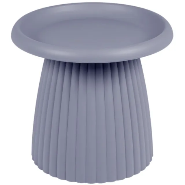 MaximaVida kunststof bijzettafel Mila rond 50 cm muisgrijs