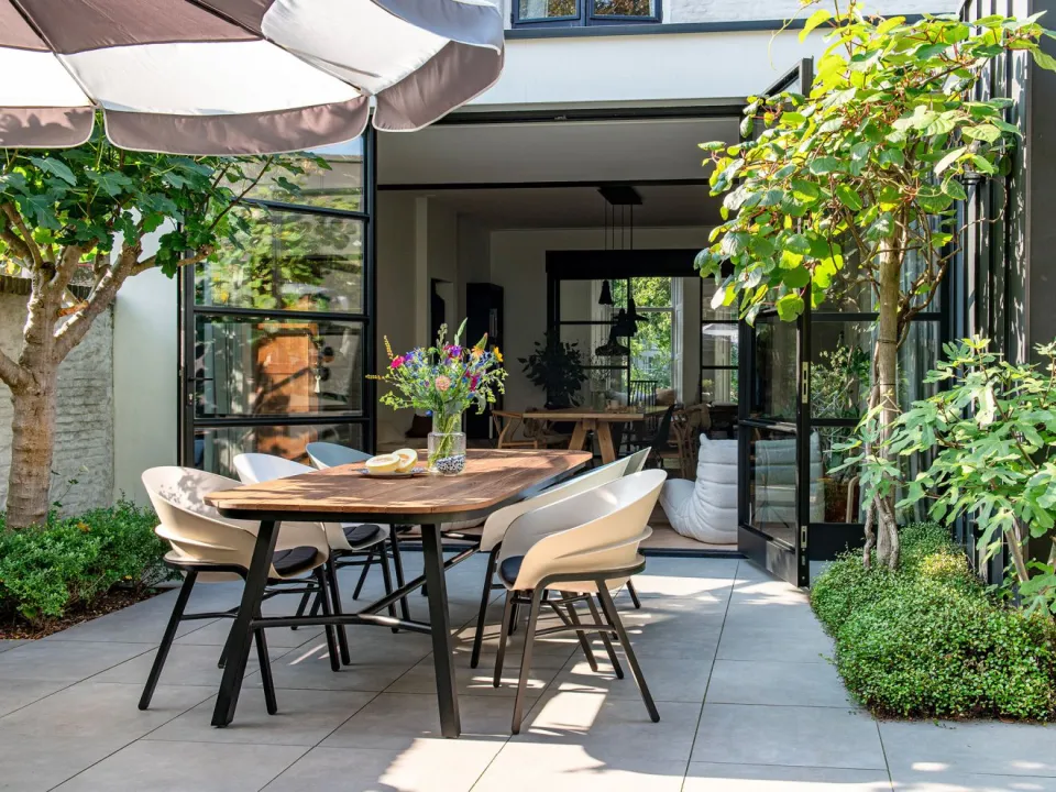 Hartman tuinmeubelen Hartman Tubb dining tuintafel 185x100cm zwart, foto 4