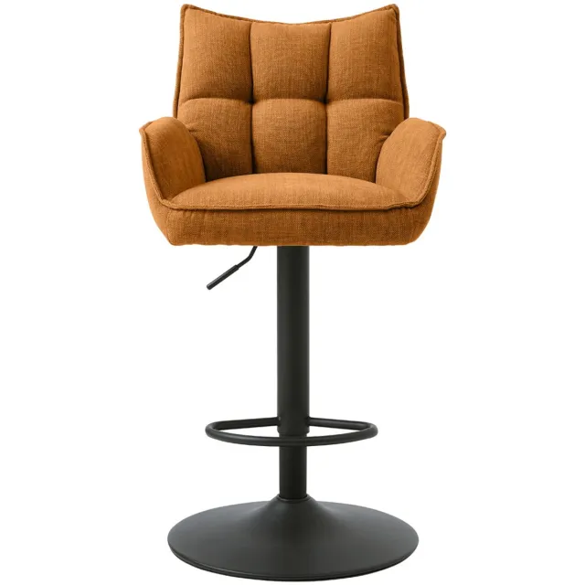 Meubelplaats Barstoel Marilla oranje - Top 273 - draaibaar - barstoelen set van 2