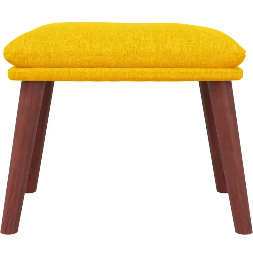 vidaXL Voetenbank 45x29,5x35 cm stof mosterdgeel