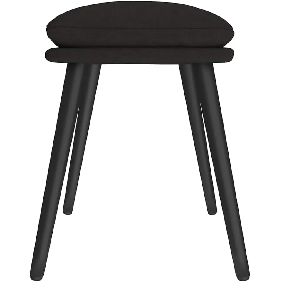 vidaXL Voetenbank 45x29,5x35 cm stof zwart, foto 4