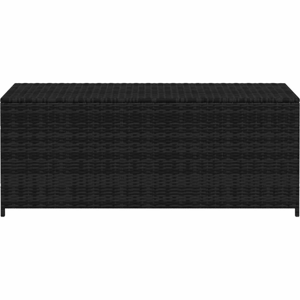 vidaXL Tuinbox 150x50x60 cm poly rattan zwart, foto 3