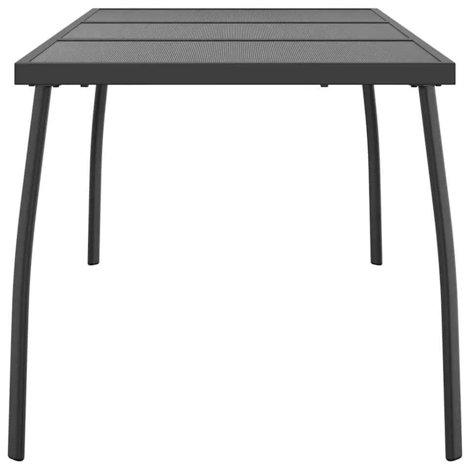 vidaXL Tuintafel 165x80x72 cm staalgaas antracietkleurig, foto 4