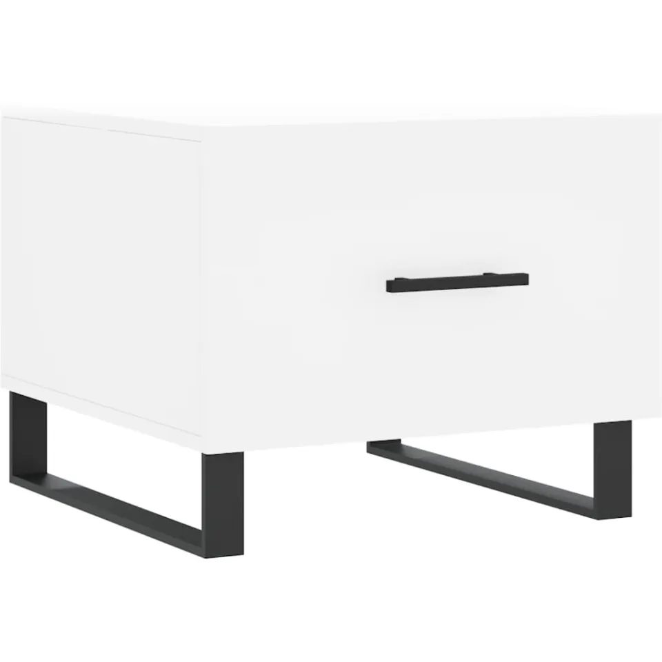 vidaXL Salontafels 2 st 50x50x40 cm bewerkt hout wit, foto 3