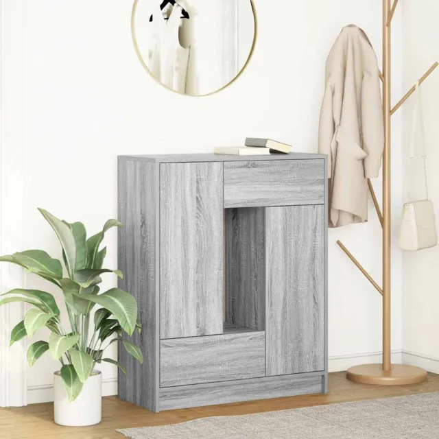 vidaXL Dressoir met lades en deuren 73x31x90 cm grijs Sonoma