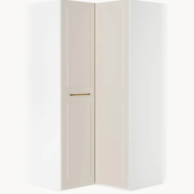 Westwing Collection Modulaire hoekkast Charlotte, 115 cm breed Beige