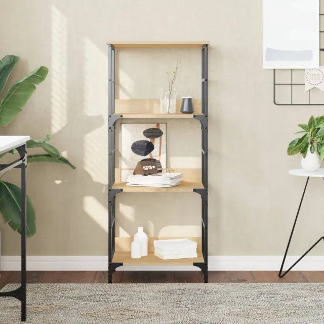 vidaXL Boekenrek 50x33x117,5 cm bewerkt hout sonoma eikenkleurig, foto 2