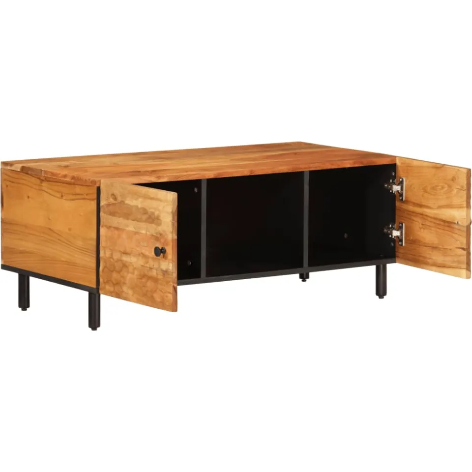 vidaXL Salontafel 100x54x40 cm massief acaciahout bruin, foto 4