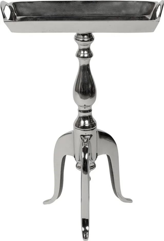 Mars & More tafel shiny rechthoek 43x17cm 65h Zilver