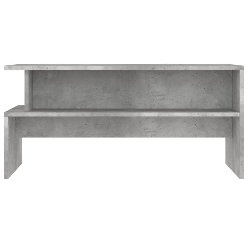 vidaXL Salontafel 90x55x42,5 cm bewerkt hout betongrijs