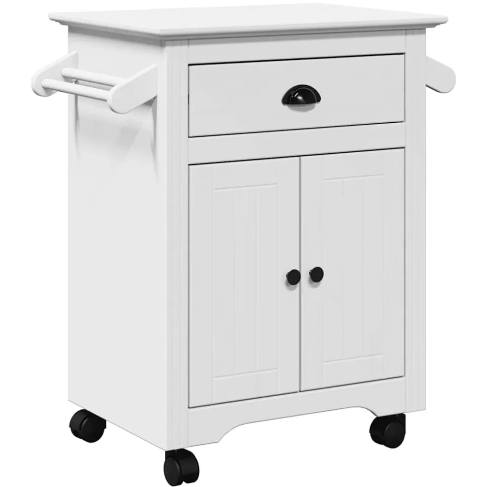vidaXL Keukentrolley BODO 72x45x80 cm wit, foto 3