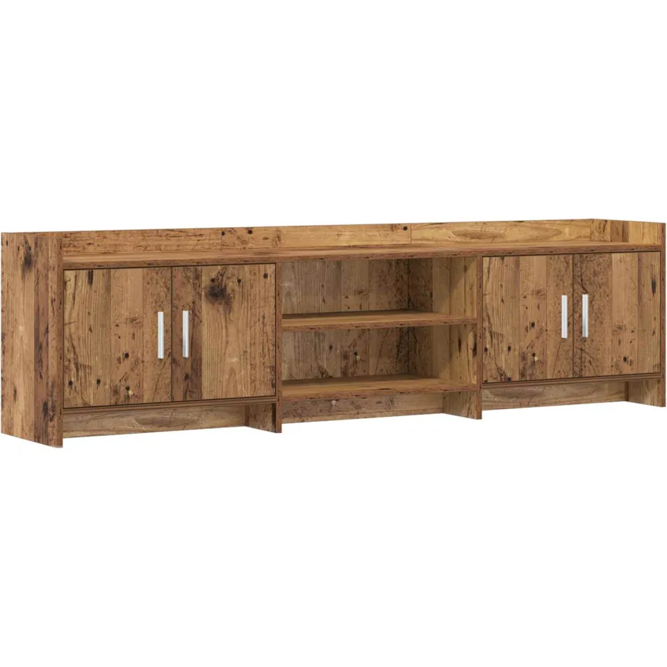 vidaXL TV-kast 168 x 33 x 47 cm Oud hout Bewerkt hout bruin, foto 3