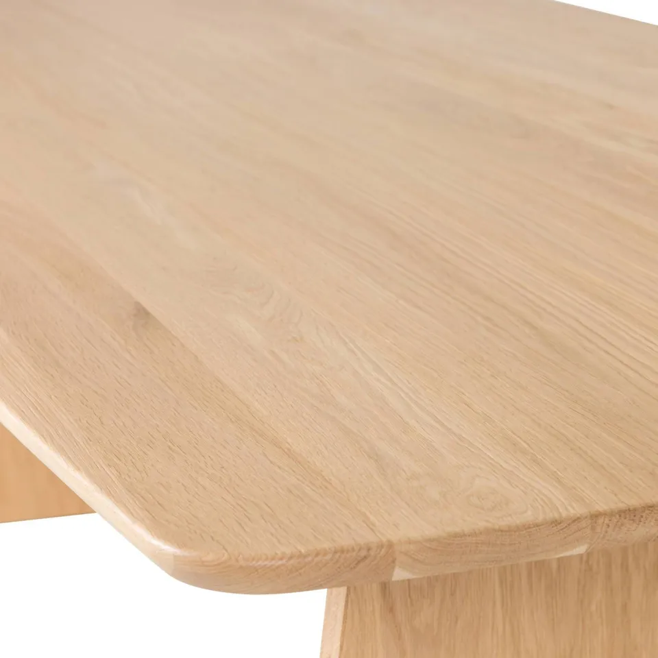 WOOOD Veere Eettafel - Massief Eikenhout - Mystic Brown - 200 x 100, foto 5