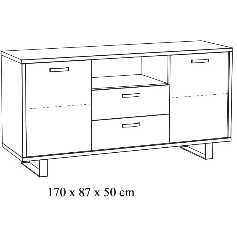 Dressoir Namibia bruin, foto 4