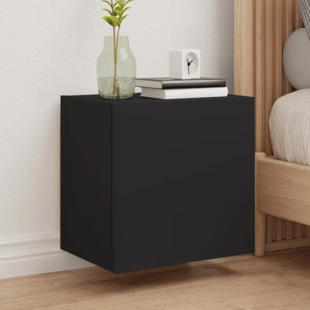 vidaXL Tv-wandmeubels 2 st 40,5x30x40 cm bewerkt hout zwart, foto 2