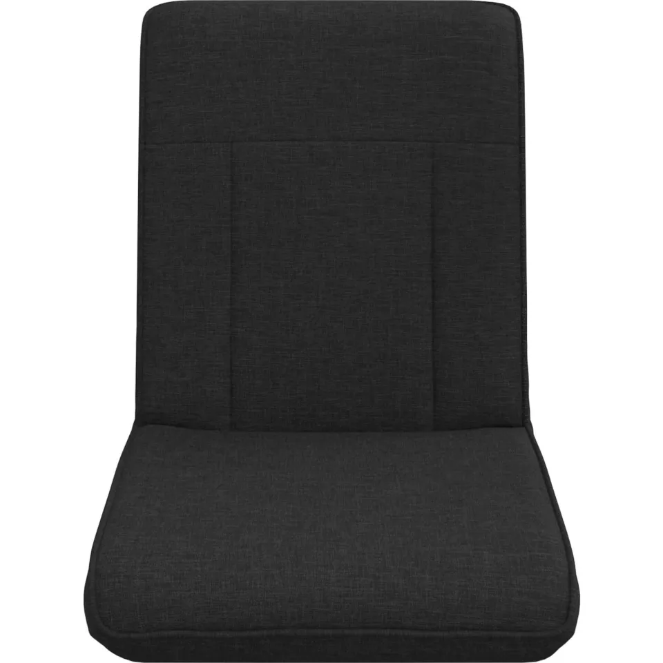 vidaXL Verstelbare vlo stoelen Zwart Stof, foto 4