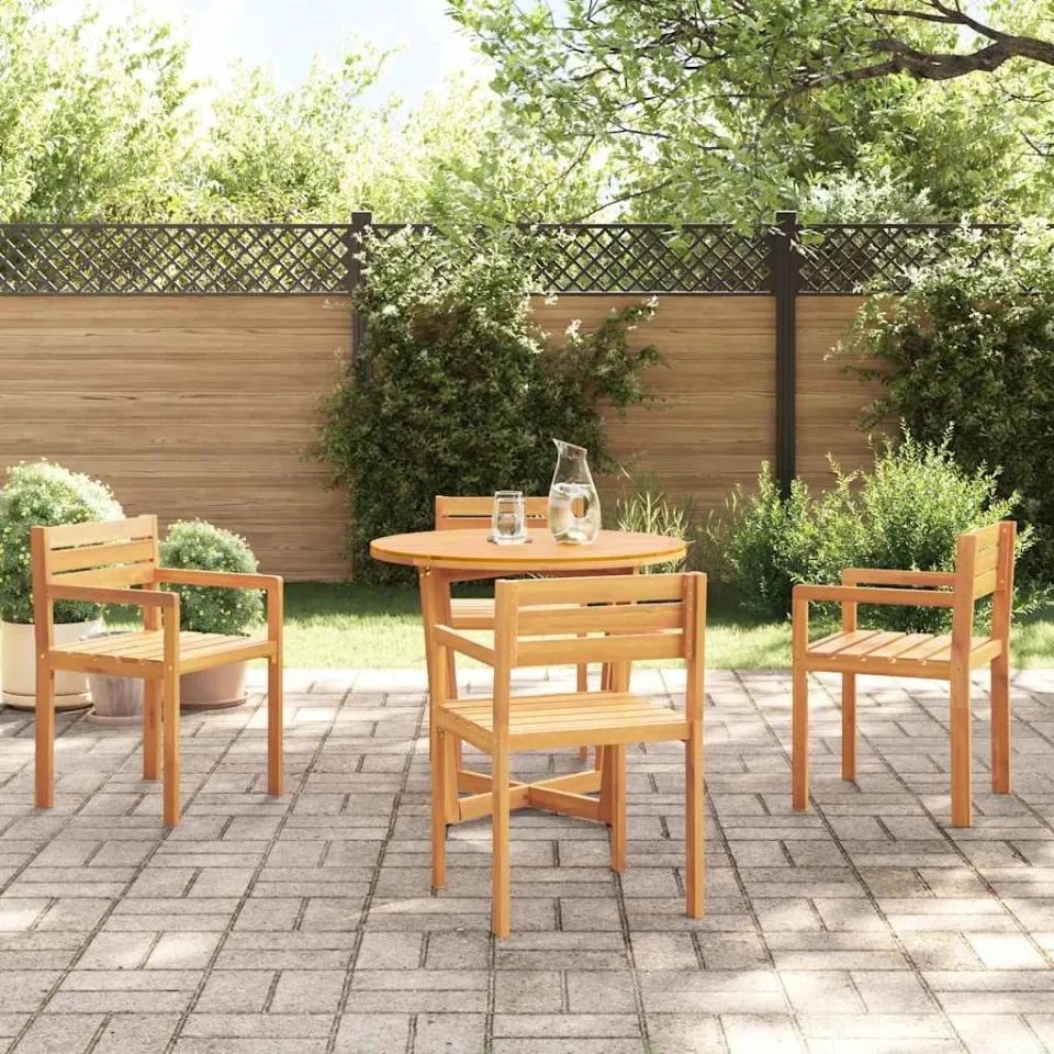 vidaXL 5-delige tuinset van massief acaciahout bruin, foto 3