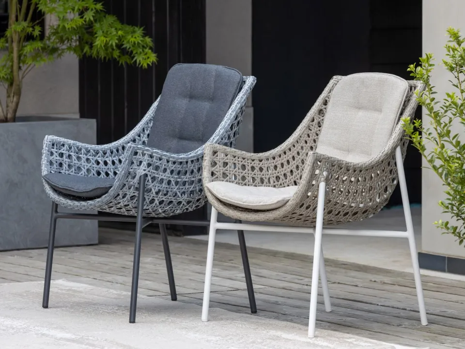 Manifesto Furniture Manifesto Novara/Fidenza ø149cm dining tuinset 7-delig, foto 5