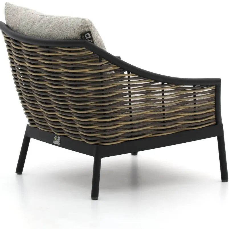 Apple Bee Milou/ROUGH-K stoel-bank loungeset 5-delig zwart, foto 4