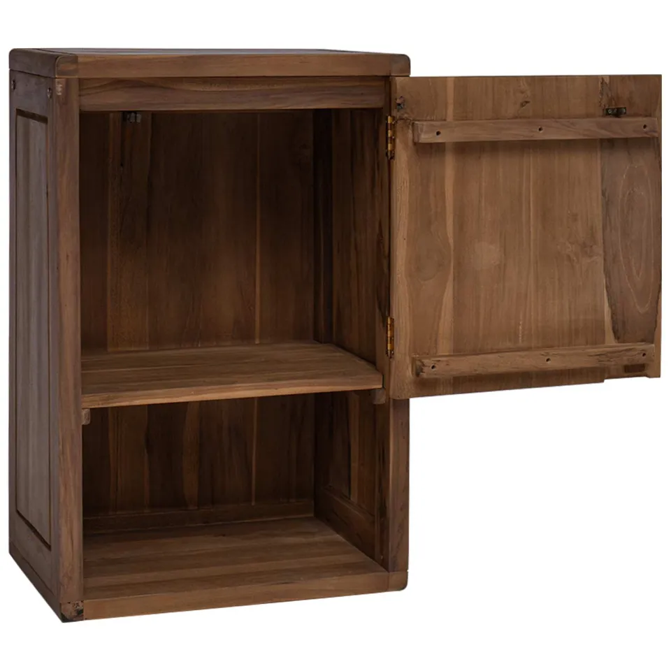 vidaXL Badkamer Zijkast Naturel 45 x 30 x 70 cm Massief Teakhout, foto 2