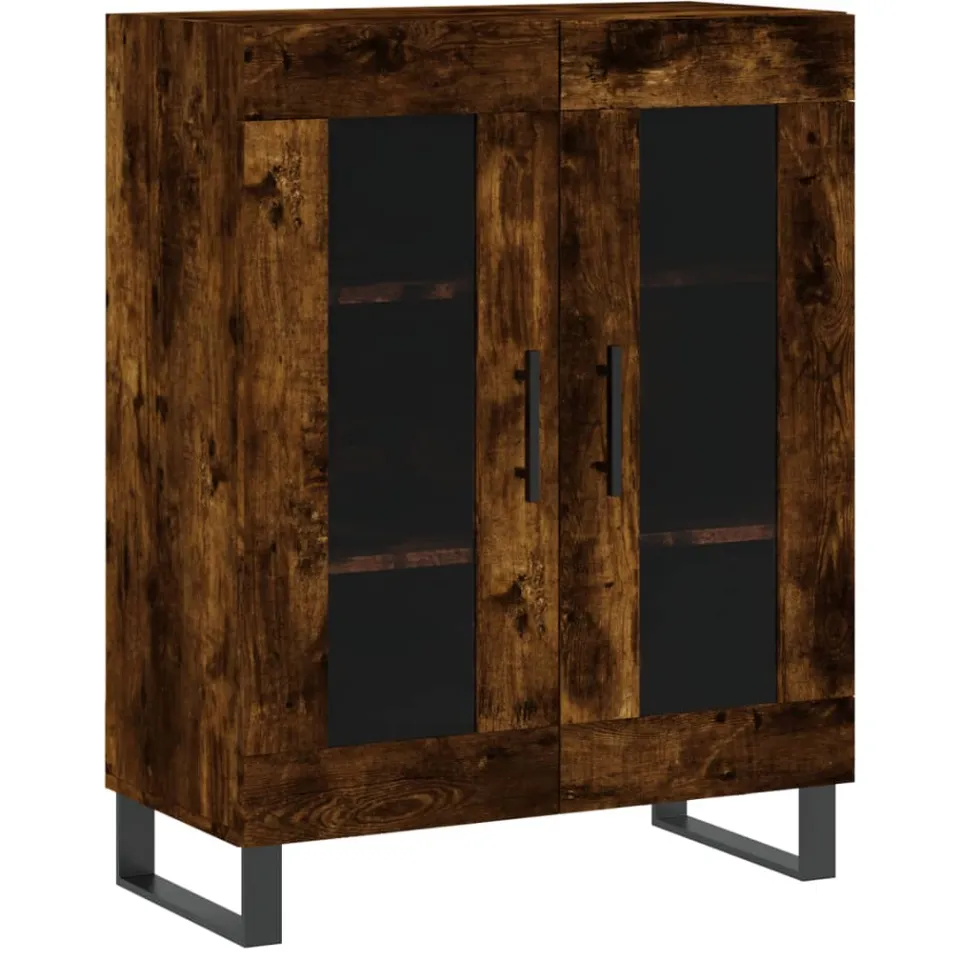 vidaXL Dressoir 69,5x34x90 cm bewerkt hout gerookt eikenkleurig, foto 3