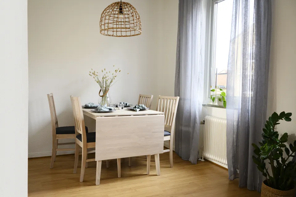 Rowico Home Filippa verlengbare houten eettafel whitewash - 120 x 80 cm, foto 3