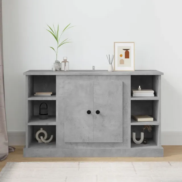 vidaXL Dressoir 100x35,5x60 cm bewerkt hout betongrijs grijs, foto 2