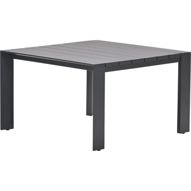 Garden Impressions Levanto lounge-diningtafel - 111x111 cm - carbon black Zwart