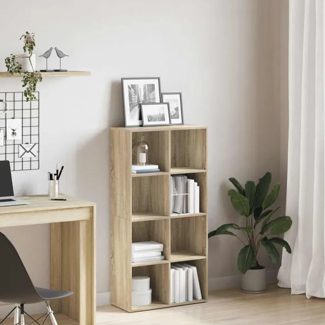 vidaXL Boekenkast/dressoir 66x30x130 cm bewerkt hout sonoma eikenkleur Bruin
