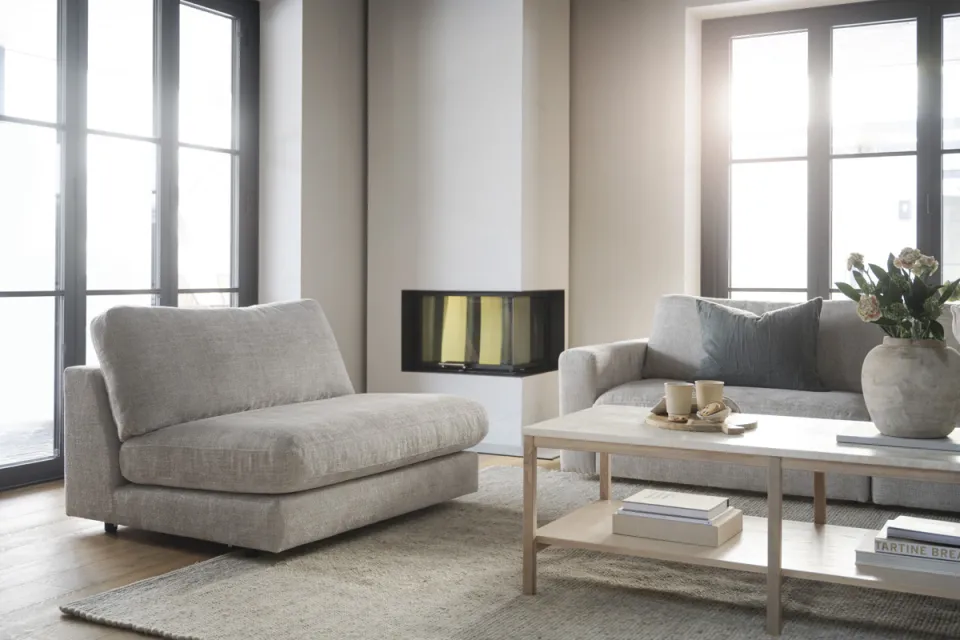 Rowico Home Duncan modulair bankelement lichtgrijs/beige - 112 cm, foto 3
