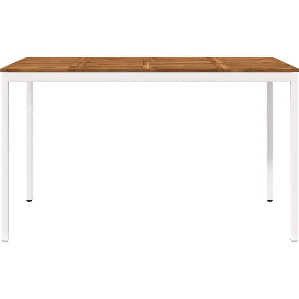vidaXL Tuinbar Tafel NAARDEN Natuurlijk en Wit 180 x 88,5 x 105 cm Bruin
