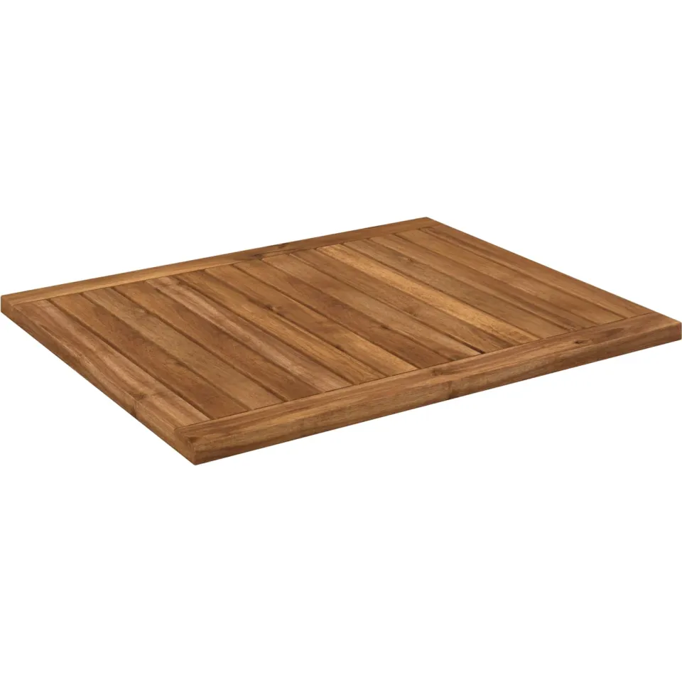 vidaXL Tafelblad LAREN 60,5 x 49 x 2 cm Rechthoekig Massief Acaciahout Bruin