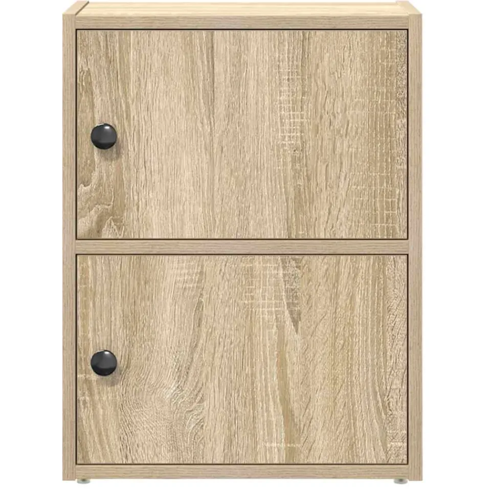 vidaXL Boekenkast 40x24x52 cm bewerkt hout sonoma eikenkleurig, foto 4