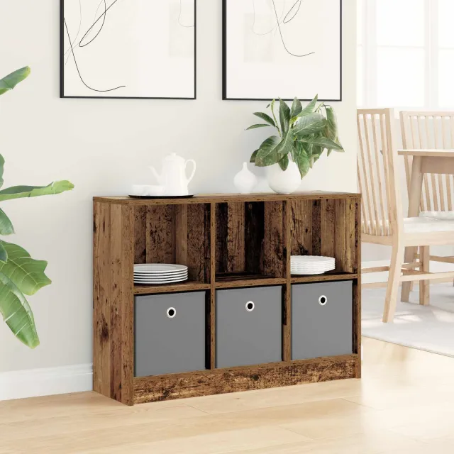 vidaXL Dressoir Oudhout 88,5 x 27,5 x 63,5 cm bruin, foto 2