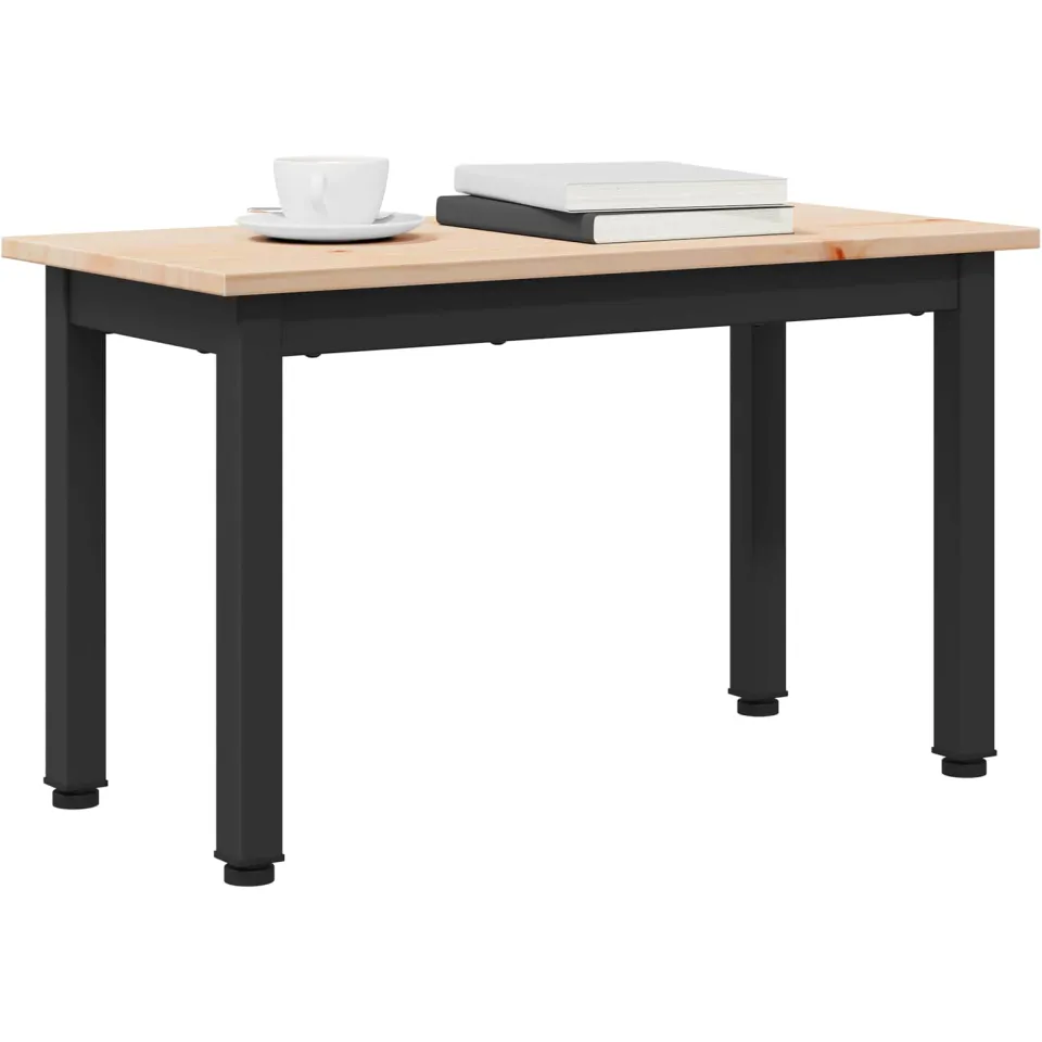 vidaXL Salontafel Naturel 60 x 30 x 36 cm Massief grenenhout