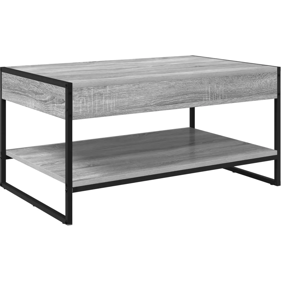 vidaXL Salontafel Grijs Sonoma 80 x 50 x 40 cm Bewerkt hout, foto 3