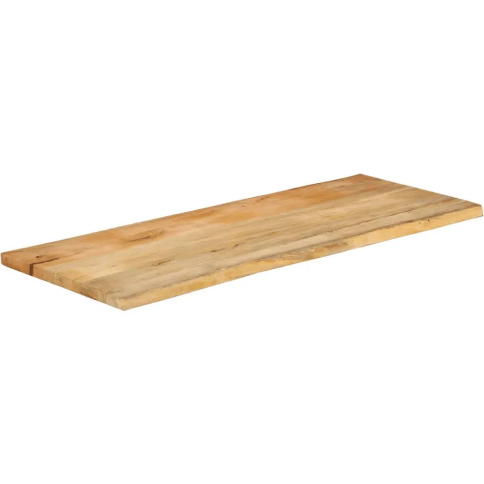 vidaXL Tafelblad met natuurlijke rand 140x60x3,8 cm massief mangohout bruin, foto 2