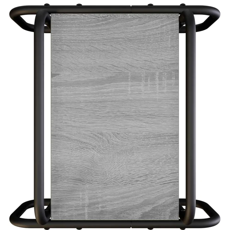 vidaXL Salontafel Grijs Sonoma 40 x 40 x 51 cm Bewerkt hout, foto 4