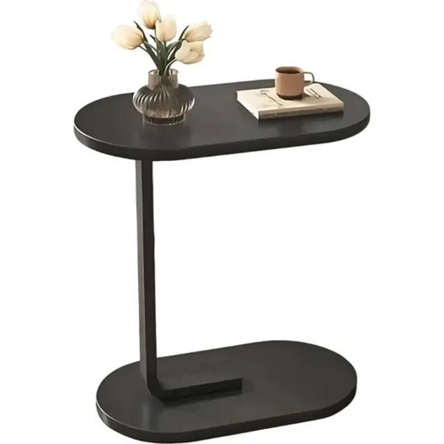 Home & Marker Houten Bijzettafel - Koffietafel - Sidetable Zwart - Banktafel - Bedtafel - 38x28x58 cm - DESKICA