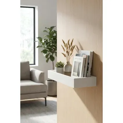 Duraline Moderne Wandplank Wit 9003 40x4x15cm