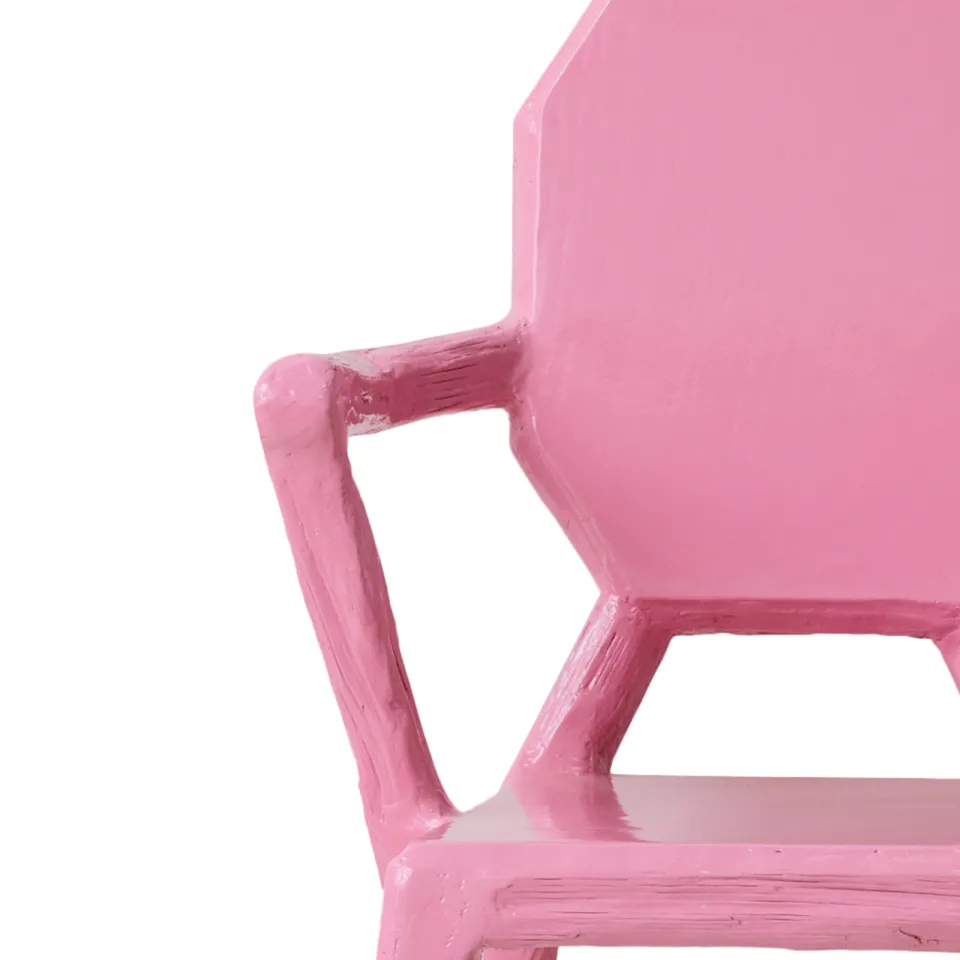 HKLIVING eetkamerstoel Teun Zwets roze, foto 4