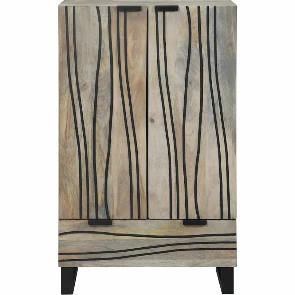 vidaXL Media-opslagkasten en rekken Wit en zwart 60 x 33 x 100 cm, foto 3