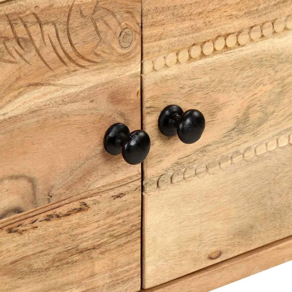 vidaXL Dressoir 115x35x75 cm massief acaciahout bruin, foto 4