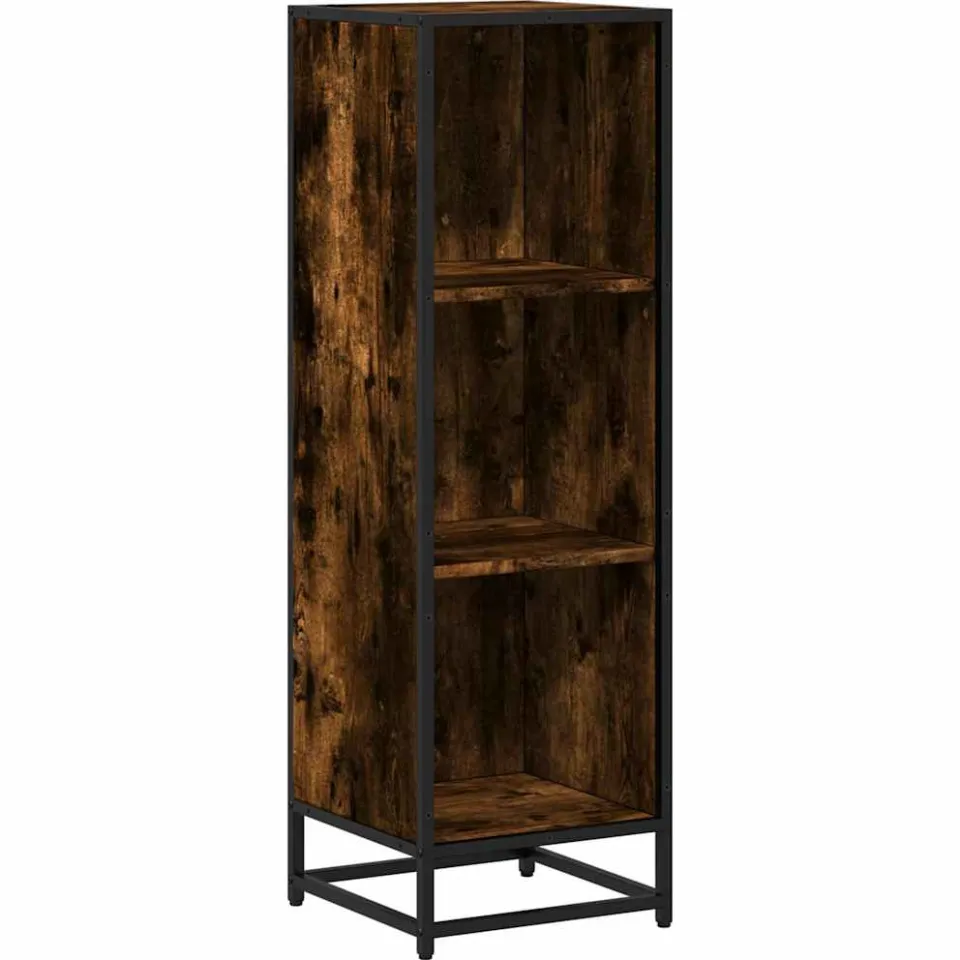 vidaXL Boekenkast 33,5x33x107,5 cm bewerkt hout gerookt eikenkleurig, foto 3