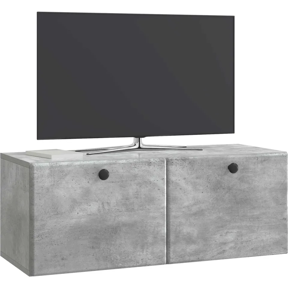 vidaXL Wandbeugel TV-kast 78,5 x 31 x 30 cm Betongrijs Bewerkt hout grijs, foto 3