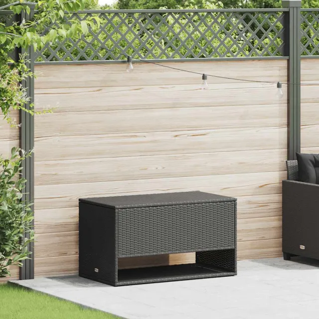 vidaXL Opbergbox voor buiten 100x55x55,5 cm poly rattan zwart, foto 2