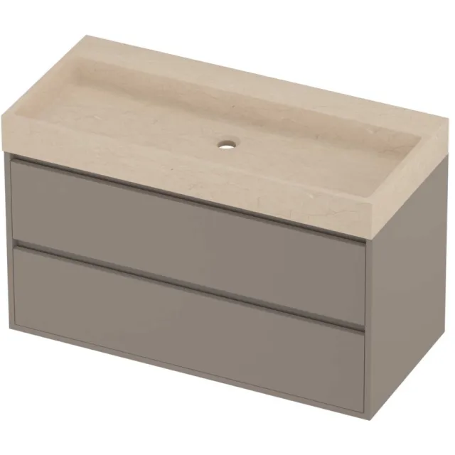 Proline Evoli Badmeubelset Hardsteen Loft 100x46x62 cm Sand Stone Clay Beige