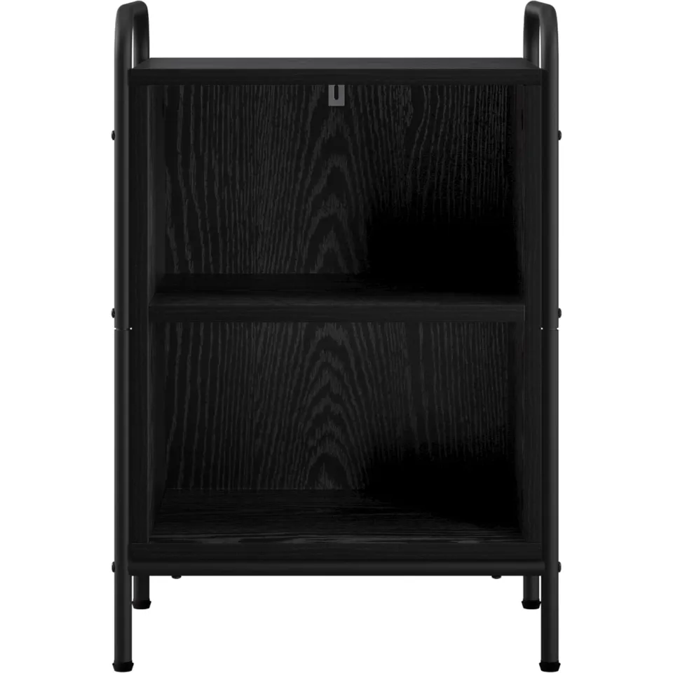vidaXL Nachtkastje 2 st Zwart eiken 40 x 30 x 60 cm Bewerkt hout, foto 4