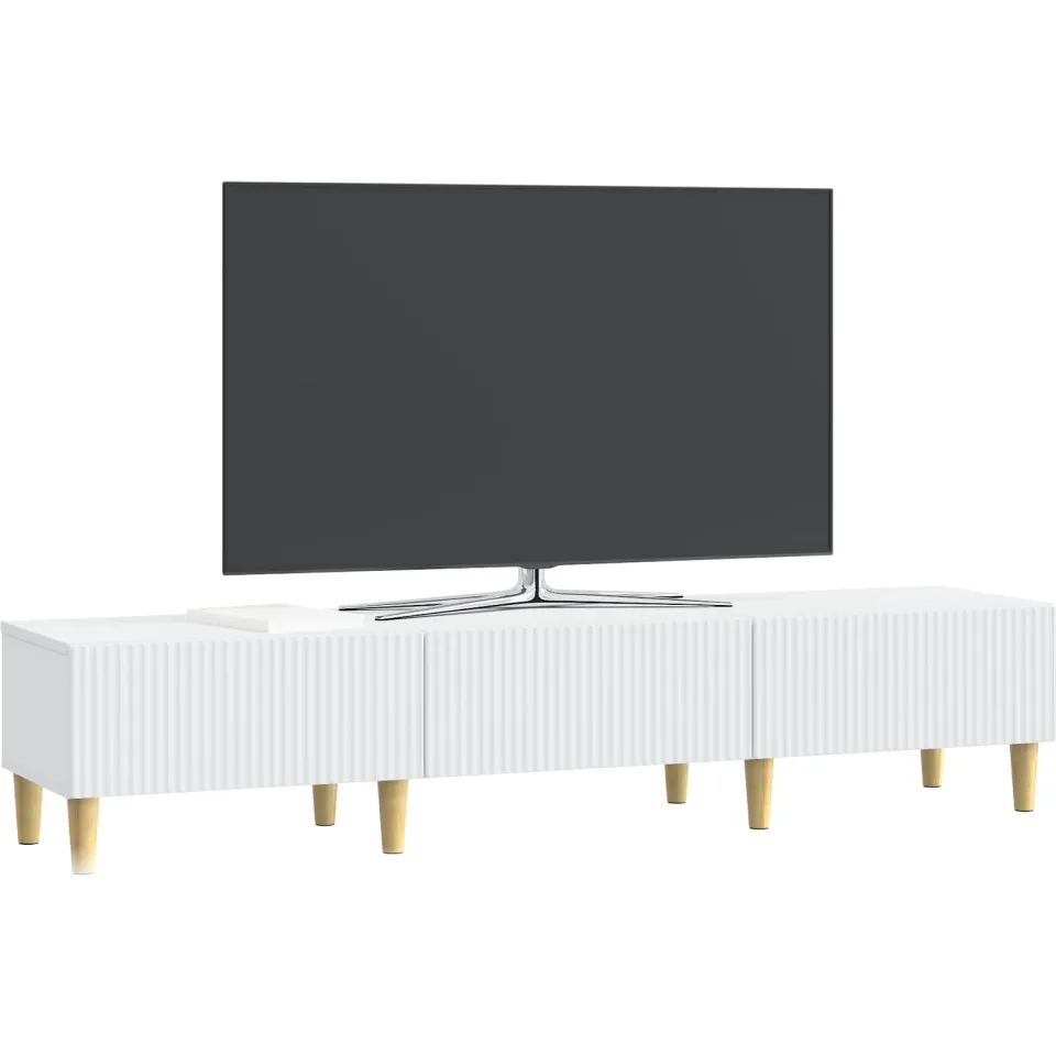 vidaXL TV-kast met lade Wit 147 x 34,5 x 30 cm Bewerkt hout, foto 3