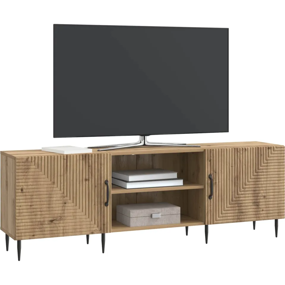 vidaXL TV-kast 150 x 31 x 50 cm Artisanaal eiken Bewerkt hout, foto 3
